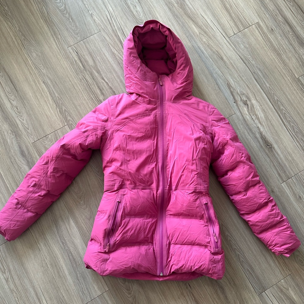 Lululemon Sleet Street Jacket in pink lychee
